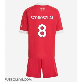 Camiseta Liverpool Dominik Szoboszlai #8 Primera Equipación para niños 2025-26 manga corta (+ pantalones cortos)